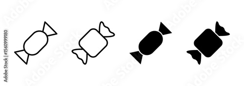 Candy icon vector. candy sign and symbol.