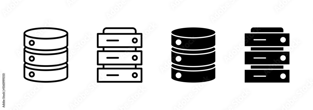 Database icon vector. database sign and symbol Database icon vector. database sign and symbol