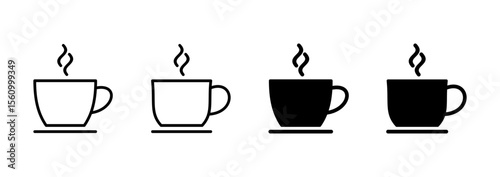 coffee cup icon vector. cup a coffee sign and symbol