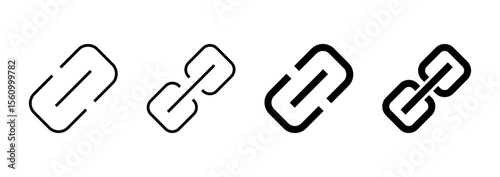 Link icon vector. Hyperlink chain sign and symbol