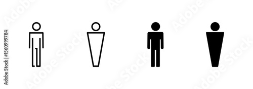 Man icon vector. male sign and symbol. human symbol