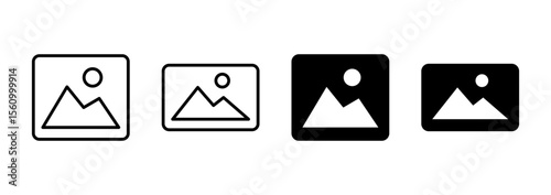 Picture icon vector. photo gallery sign and symbol. image icon