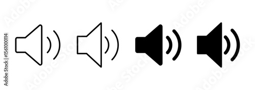 Speaker icon vector. volume sign and symbol. loudspeaker icon. sound symbol