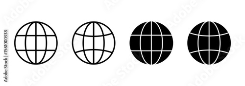 Web icon vector. go to web sign and symbol. web click icon. Global search icon