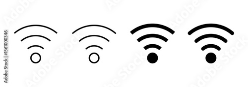 Wifi icon vector. signal sign and symbol. Wireless  icon