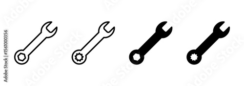 Wrench icon vector. repair icon. tools sign and symbol