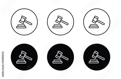 gavel vector icon. gavel symbol icon	
