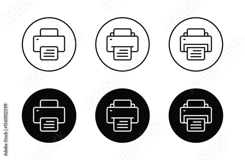 Printer vector icon. Printer symbol icon
