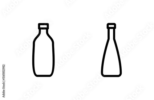 Bottle icon vector illustration. bottle sign and symbol