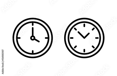 Clock icon vector illustration. Time sign and symbol. watch icon