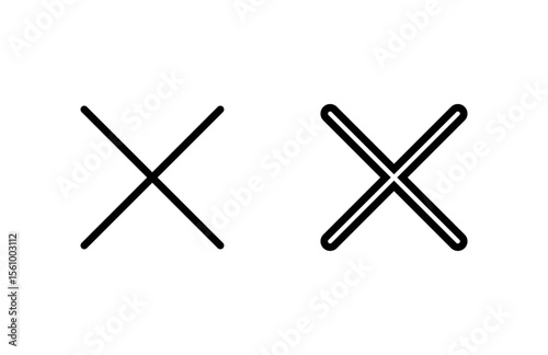 Close icon vector illustration. Delete sign and symbol. cross sign