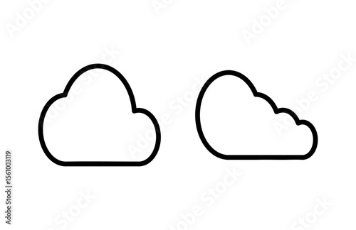 Cloud icon vector illustration. cloud sign and symbol