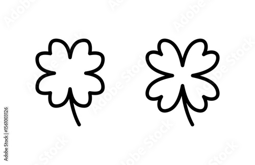 Clover icon vector illustration. clover sign and symbol. four leaf clover icon.