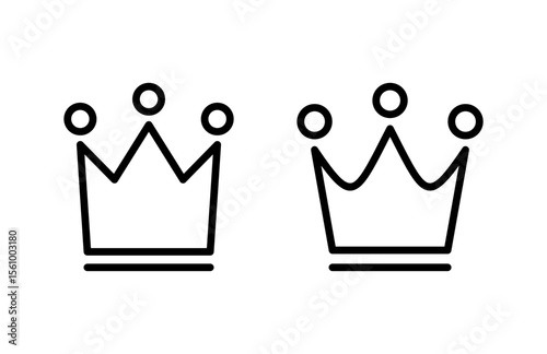 Crown icon vector illustration. crown sign and symbol