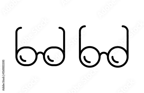 Glasses icon vector illustration. Glasses sign and symbol