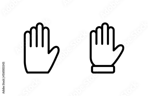 Hand icon vector illustration. hand sign and symbol. hand gesture