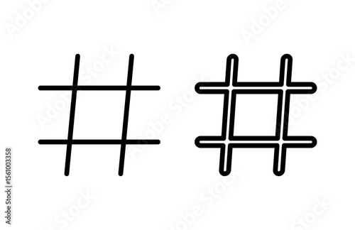 Hashtag icon vector illustration. hashtag sign and symbol