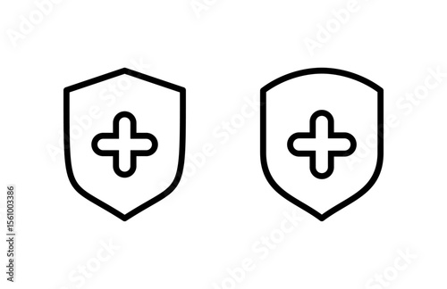 Health insurance icon vector illustration. Insurance document sign and symbol