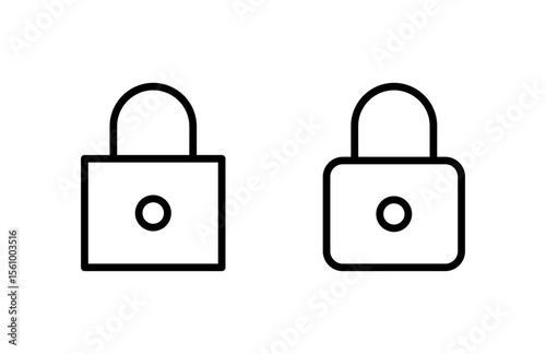 Lock icon vector illustration. Padlock sign and symbol. Encryption icon. Security symbol
