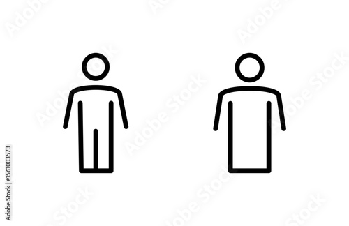 Man icon vector illustration. male sign and symbol. human symbol