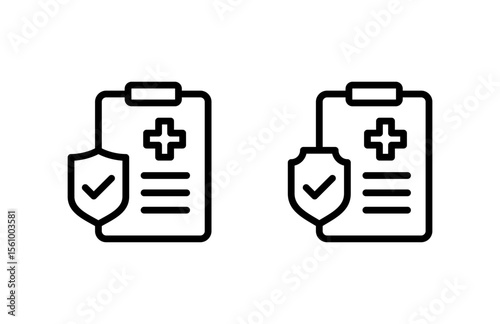 Medical insurance icon vector illustration. health insurance sign and symbol