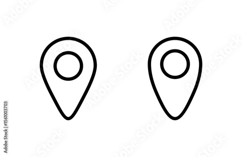 Pin icon vector illustration. Location sign and symbol. destination icon. map pin