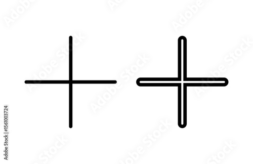 Plus Icon vector illustration. Add plus sign and symbol