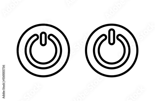 Power icon vector illustration. Power Switch sign and symbol. Electric power