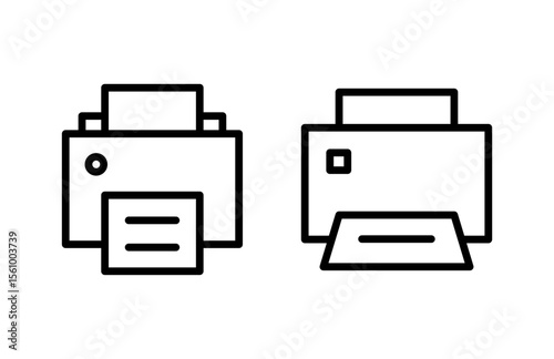 Print icon vector illustration. printer sign and symbol