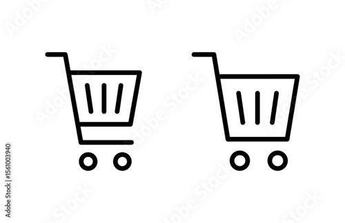 Shopping icon vector illustration. Shopping cart sign and symbol. Trolley icon