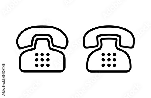 Telephone icon vector illustration. phone sign and symbol