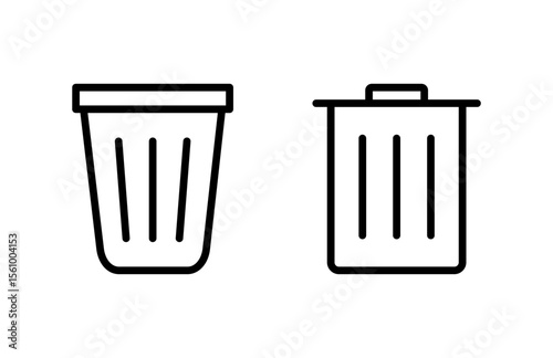 Trash icon vector illustration. trash can icon. delete sign and symbol.