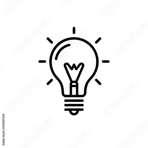 Creative Spark: Light Bulb Outline Inspiration