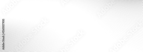 Abstract grey wave dotted line background. Gray dynamic dash stripe texture. Warped and curved lines wallpaper for tech design template, presentation, brochure, leaflet, booklet. Vector backdrop