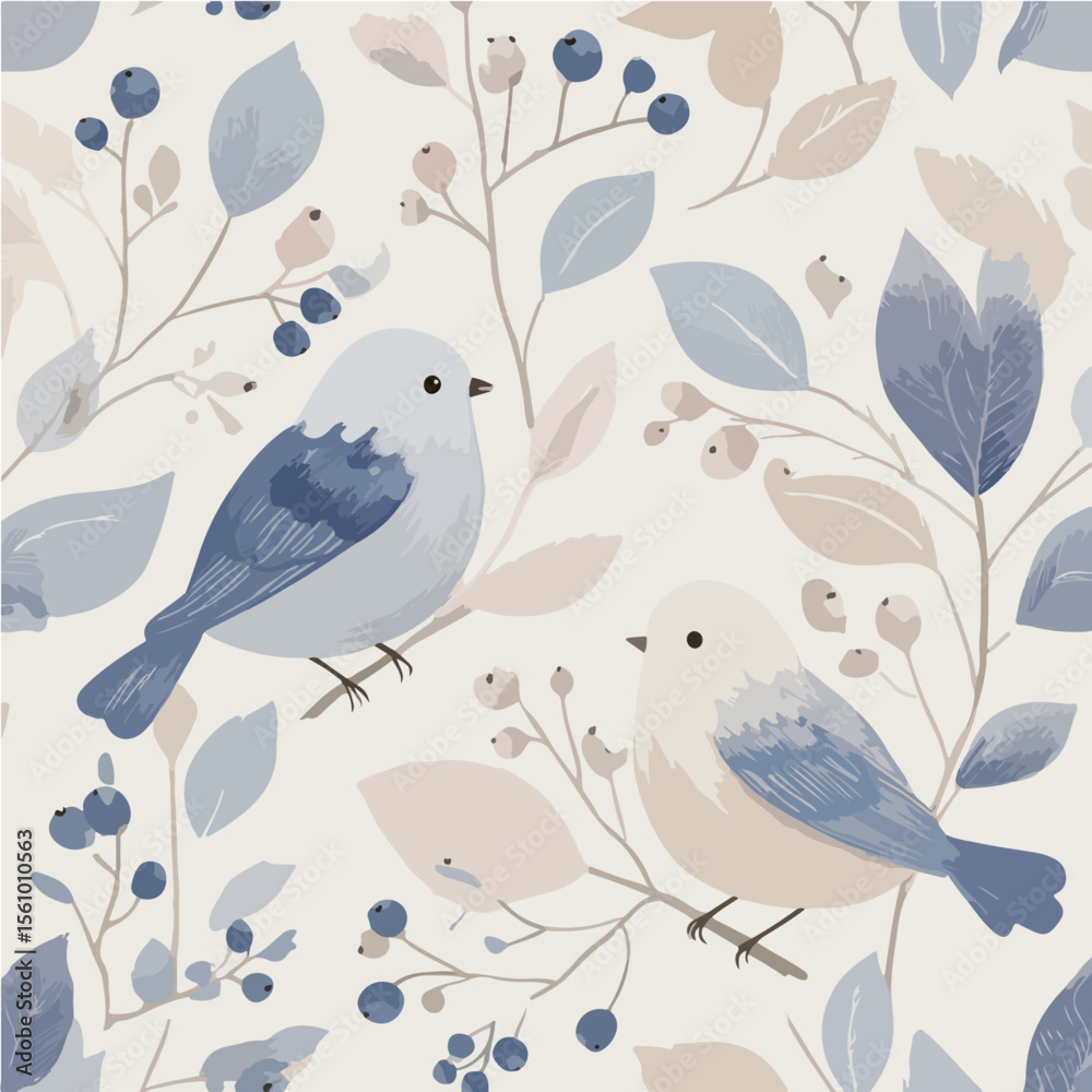 The textures of plants and birds, exquisite vector patterns. The textures of plants and birds, exquisite vector patterns.