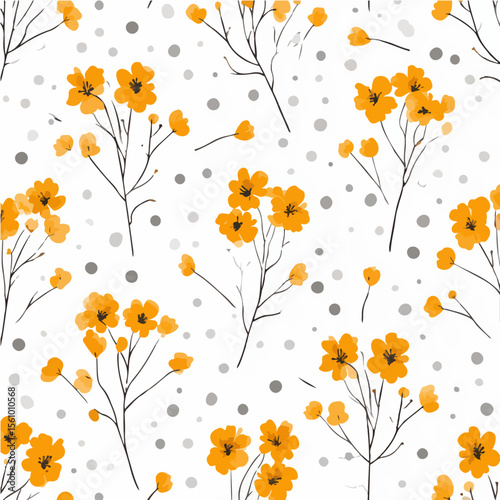 Plant leaves and flower textures, exquisite vector floral patterns.