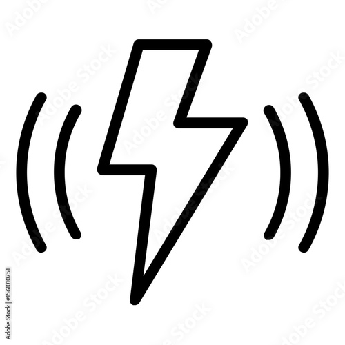 Charging Icon in Line Style