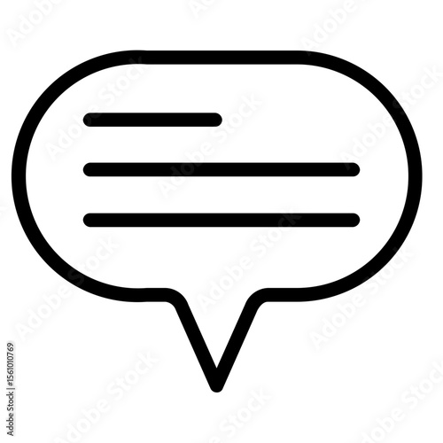 Chat Icon in Line Style
