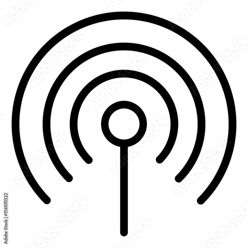 Wireless Icon in Line Style