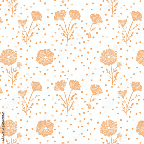 Plant leaves and flower textures, exquisite vector floral patterns.