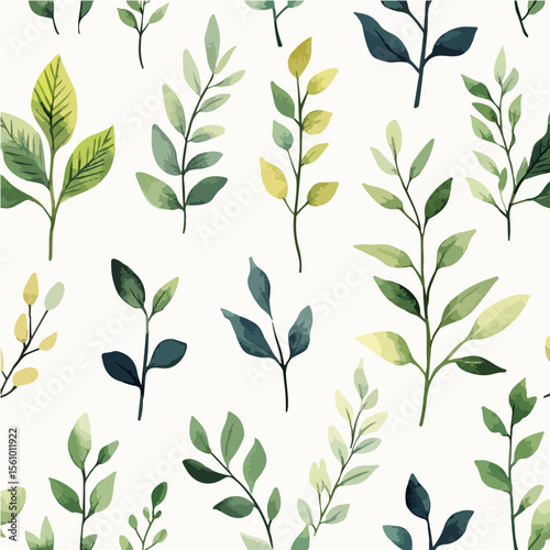Plant leaf texture, exquisite vector pattern.