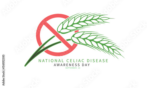 National Celiac Disease Awareness Day. Celiac Concept Design Background.