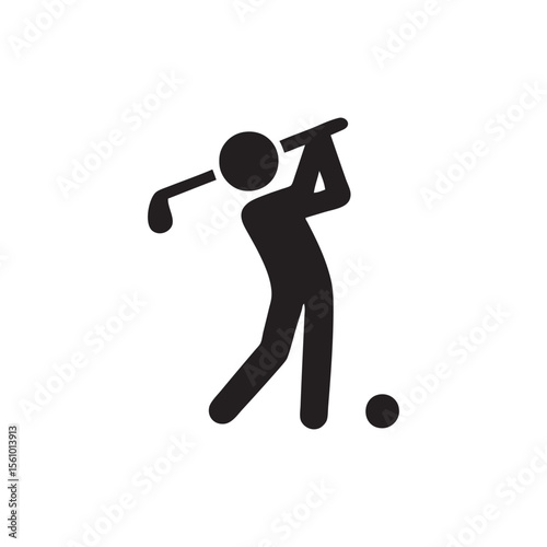 Golf player icon