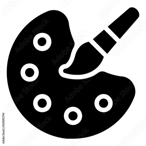 Art Icon in Solid Style
