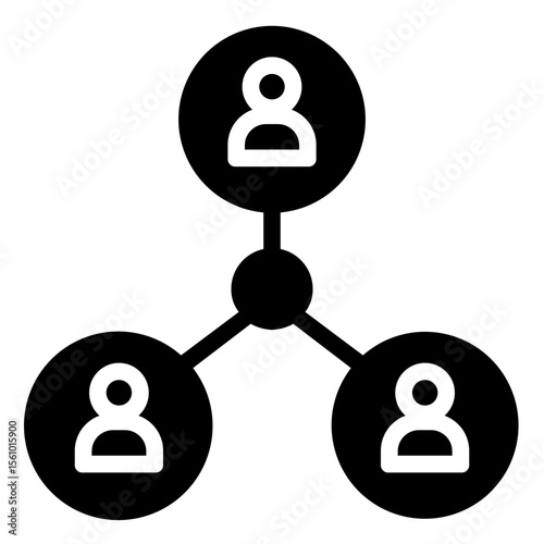 Connection Icon in Solid Style