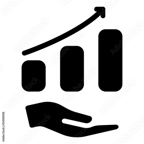 Investment Icon in Solid Style
