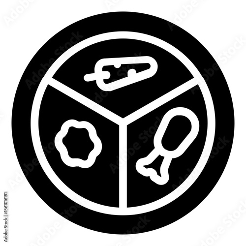 Meal Icon in Solid Style
