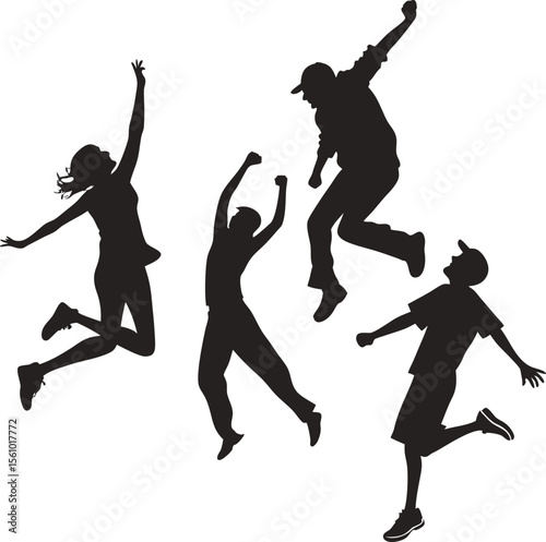 Energetic man dancing with dynamic movement and vibrant colors