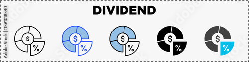 Dividend Icon Pack Line Glyph