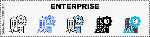 Enterprise Icon Pack Line Glyph